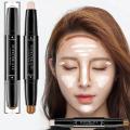 1PC Double-end Concealer Stick Face Makeup Creamy Foundation Pencil Women Cosmetics Facial Highlight Contour Stick Dark Circles. 