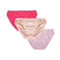 SASA Women's Mini Brief Low Waist Pure Cotton Panty Underwear 3 Pack. 