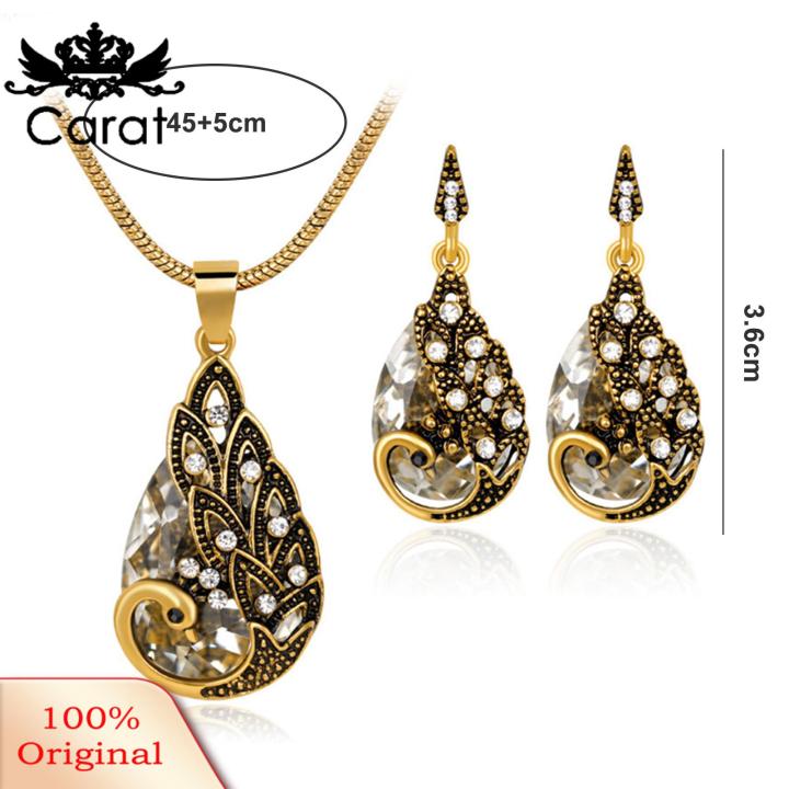 Carat%20Rhinestone%20Inlay%20Necklace%20Exquisite%20Peacock%20Waterdrop%20Jewelry%20Set%20Elegant%20Necklace%20Earrings%20for%20Women%20Hypoallergenic%20Fashionable%20Gift%20Women%20Necklace%20Earrings%20Kit%20-%20Image%205