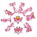 20/40pcs Pink Panther Stickers Cartoon Animated Stickers for Laptop Scrapbook Journal Kids Girls Boys Stickers. 
