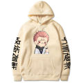 Anime hoodie jujutsu Kaisen kawaii ryomen Sukuna graphic print sweatshirt Harajuku pullover Y2K clothes unisex casual streetwear. 