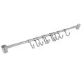 Kitchen Rail Rack Wall Mounted Utensil Hanging Rack Stainless Steel Hanger Hooks for Kitchen Tools Pot Towel 10 Sliding Hooks. 