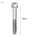 M6 Titanium Hex Head Flange Bolt Fastener M6 x 10-65 M6 x 50. 