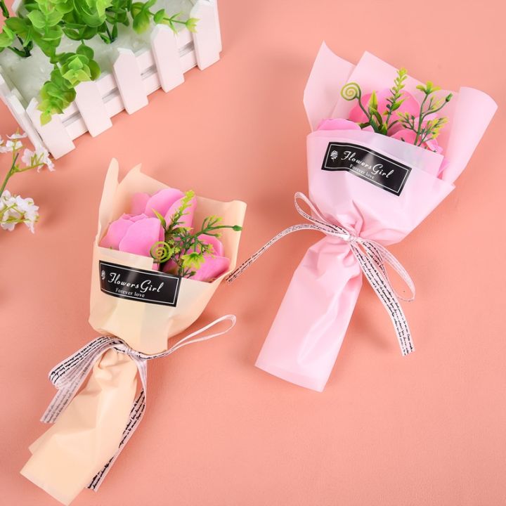 24CM%20Three-headed%20Soap%20Flower%20Bouquet%20Artificial%20Rose%20for%20Mother's%20Day%20Teacher's%20Day%20Gift%20-%20Image%205