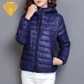 Women Lightweight Coat Stylish Winter Coat for Women Warm Hooded Jacket with Zipper Closure Pockets Trendy Southeast Asian Fashion Women Warm Winter Coat. 