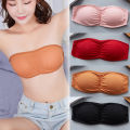 Women's Strapless Bralet Bra Bandeau Crop Top Padded Bra Seamless Bras Top Push Up Invisible Bra. 