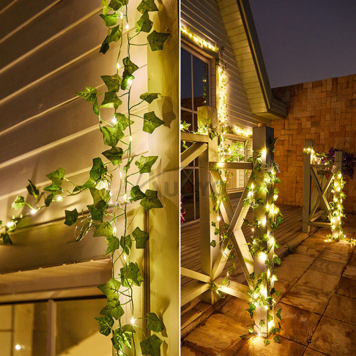 Auoyo%202M%20/%205M%20Fake%20Vines%20with%2020%20/%2050%20LED%20%20Outdoor%20String%20Lights%20Artificial%20Plants%20Patio%20Decor%20Hanging%20Fake%20Ivy%20Greenery%20Garland%20Plants%20Fake%20Leaves%20For%20Balcony%20Decor%20/%20Outdoor%20Wall%20Decor%20/%20Garden%20Decor%20/%20Party%20-%20Image%206