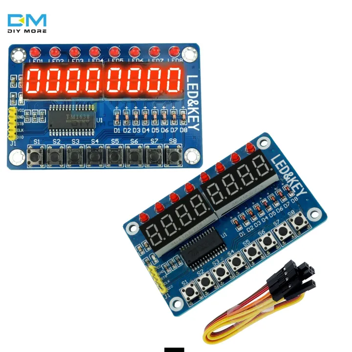 TM1638 Digital LED Display Tube LED Display Module Module Key Display AVR Display Module for Arduino ARM 8 digital Tube Cr 540 L