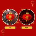 Auoyo Spring Festival Lantern Handheld Celebration Red Lantern Festival Atmosphere Decoration LED Light Chinese Red Lanterns Decorations New Year Lantern Hanging Lanterns. 