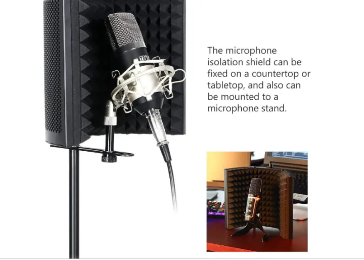 Microphone%20Shield%20Reflection%20Filter%20Absorbent%20Foam%20Soundproof%20Vocal%20Shield%20Professional%20Isolation%20Shield%20-%20Image%205