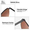 LouisWill Foldable Sunglasses Women's Alloy Sunglasses Large Frame Sunglasses Collapsible Ultralight Folding Sunglasses In Round Packaging Handbag  Outdoor Travel UV400 Sunglasses. 