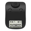 Mini Digital LCD Electronic Finger Ring Hand Tally Counter 6 Digit Rechargeable Counters Clicker-Black. 