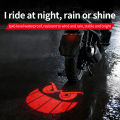 Motorcycle license plate projection light creative smiley face pattern projection warning light modified license plate light LED atmosphere light. 