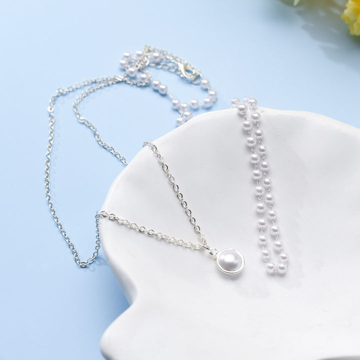 Elegant%20Imitation%20Pearl%20Choker%20Necklace-%20Clavicle%20Double%20Layer%20Chain%20Fashion%20Necklace-Women%20Wedding%20Jewelry%20Collar%20-%20Image%206