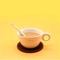Round Silicone pad Durable Stand Anti-slip Heat insulation Home kitchen Cup coaster for Office Cafes Restaurants Picnics Daily use. 
