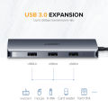 UGREEN USB C HUB HDMI Adapter All in 1 Hub USB C to USB 3.0 Dock Converter for MacBook Pro 2020/2019/2018,Macbook Air 2020/2019/2018, iPad Pro 2021 M1, 2020,2018, Samsung S20,S21,Huawei Mate 40,30,20, Huawei P40/P30/P20. 