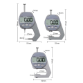 Mini Precise Digital Thickness Gauge Meter Tester Pointed Head Style. 