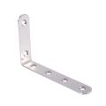 125X75mm L Shape Stainless Steel Shelf Corner Brace Angle Bracket & Metal 8 Holes 250mm. 