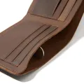 【ZIME】 Casual  Handmade Men Wallet Original  Cow Leather Purse Small Horizontal Bifold Wallet for Men. 
