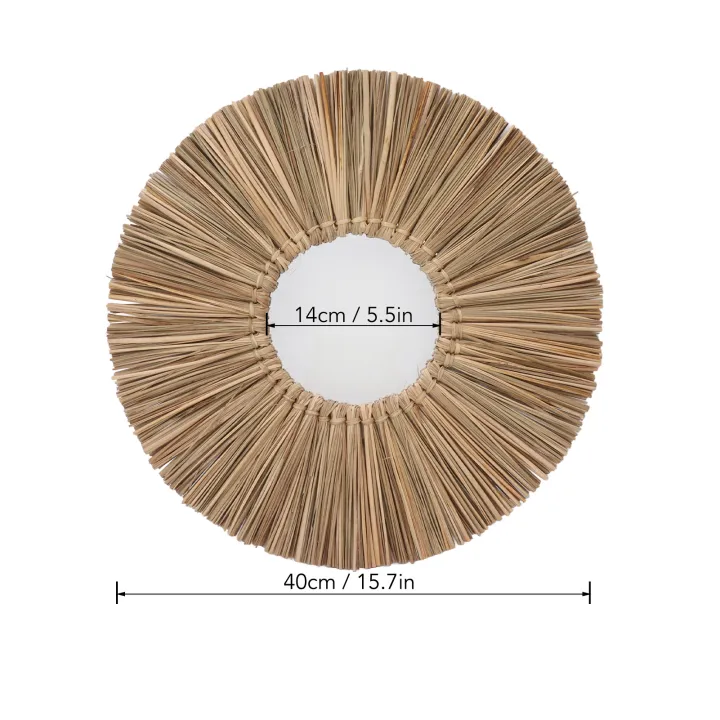 Seagrass%20Wall%20Mirror%20Woven%20Hanging%20Wall%20Mirror%20Decorative%20HD%20Mirror%20Antique%20Lightweight%20Easy%20To%20Use%20Round%20Fashionable%20for%20Bedroom%20-%20Image%209