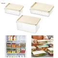 Fridge Organizer, Fridge Shelf Holder, Reusable, Organization, Drinks Storage Rack for Egg Snacks S. 