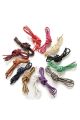Multi Color Cotton Waxed Round Cord String Dress Shoe Laces 90cm 1 Pair. 