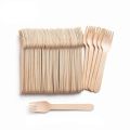 100 Pieces Medium Size 14CM Wooden Disposable Fork Dessert Fork Western Style Wedding Party Tableware Kitchen Accessories Tool Multi Purpose Usage Disposable Forks. 