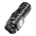 Portable Small Outdoor Multifunctional Camping Mini LED Torch Light Tactical USB Rechargeable Flashlight Touch Light Led Flashlight Torch Three Eyed Monsters Mini Flash Light. 
