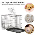 Migeet Foldable Pet Cage Cat Dog Crate Folding Guinea Pig Bunny Hedgehog Cage with Tray for Small Animals. 
