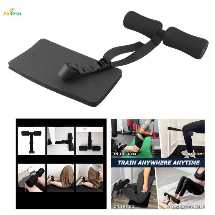 Hamstring Strap for Door Anchor, Exercise Ab Leg Padded Ankle Bar Sit up Assistant Bar for Women Men, Workout, Strength Training