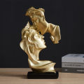Hibuy Resin Kiss Statues Home Decoration Accessories Living Room Art Modern Love Couples Wedding Gifts. 