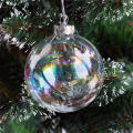 Clear Plastic Ornaments Decorative Christmas Balls Clear Iridescent Decorations Plastic Christmas Ball Ornaments Fillable Ornament Ball. 