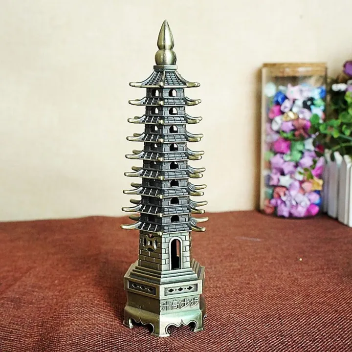 Feng%20Shui%209-Levels%20Wenchang%20Tower%20Metal%20Handicraft%203D%20Pagoda%20Statue%20Chinese%20Home%20Decoration%20Ornament%20-%20Image%209