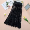 【Low price】Soft Flower Lace Underskirt Slips Anti-glare Cheongsam Safety Skirt Petticoat Hight Waist Loose Lining Petticoat Women Girls. 