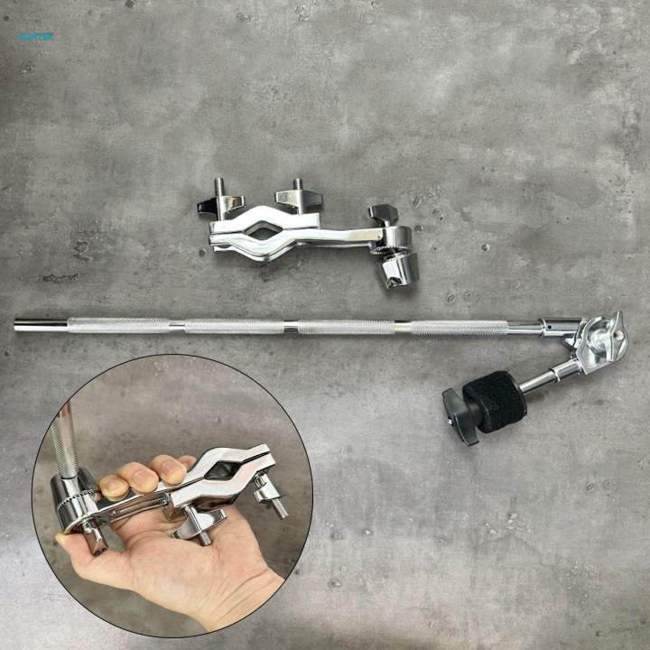 Cymbal Stand Holder Support, Drum Clamp Holder, Metal Expansion Rack Portable Removable Universal Cymbal Stands Clips, Extension Clamps Arm,