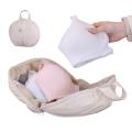 Underwear Travel Bag Divided Storage Tote Bag With Handle For Panties Zippered Multi-Layered Bra Organizer Pouch For Women. 