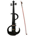 Electric Violin - Solid Wood Violin Bow Stringed Instruments Acoustic Electronic Silent Violin  , Upgraded black. 