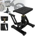 Dirt Bike Stand Motorcycle Hoist Lift Stand Center Jack Adjustable Heavy Duty 1200Lbs Capacity Repair Lifting Jack Stand Table (. 