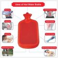 800ml. Rubber Hot Water Bag Bottle for Menstrual Cramps, Heat Cold therapy, Pain Relief. 