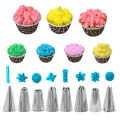 High Quality 14 Pieces Cake Decorating Kit Supplies Set Tools Piping Tips Pastry Icing Bags Nozzles Piping Bag Cake decoration tools kitchen accessories baking tools.. 