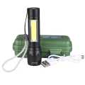 Mini COB LED Flashlight USB Rechargeable Led Lights USB Charging Torch Portable Lantern For Camping Fishing. 