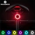 ROCKBROS Q1 Bicycle Tail Light Rear Bicycle Light Rechargeable cycle light Colorful Rear Light Waterproof Bike Taillight bicycle accessories. 