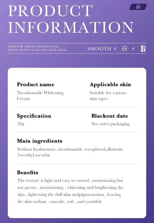 Niacinamide%20dark%20spots%20pigmentation%20Freckle%20Removing%20Face%20Cream%20with%20skin%20brightening%20and%20Firming%20effect%2020g%20-%20Image%206