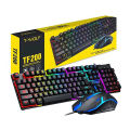 T-WOLF TF200 Gaming RGB Light Keyboard and Mouse Combo ,USB Ergonomic Mouse Spanish Keyboard for Gaming PC, Laptops with a Perfect Gaming Experience. 