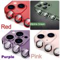 iPhone Camera Lens Ring Protector For iPhone 16 15 14 13 12 11 Pro Max Plus Camera Lens Film Tempered Glass Scratch Resistant Premium 3D Metal Full Cover Protection Blue Black Gold Luminous Purple Colour Rings. 