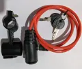 Bicycle / Bike Safety Cable Lock with holder 2 key. 