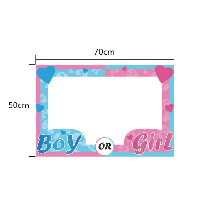 Chicinlife%20Boy%20Or%20Girl%20Photo%20Booth%20Frame%20Prop%20Birthday%20Party%20Baby%20Shower%20Photobooth%20Props%20Gender%20Reveal%20Decoration%20-%20Image%207
