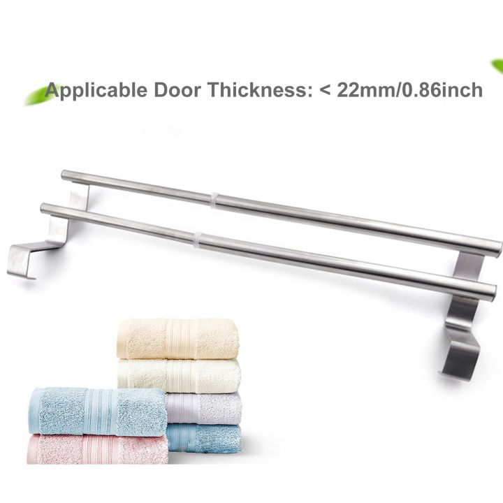 Expandable%20Double%20Towel%20Hanger%20Over%20Cabinet%20Cupboard%20Doors%20Stainless%20Steel%20Bath%20Towel%20Bar%20Towel%20Clothes%20Hanger%20Towel%20Rack%20Holder%20for%20Bathroom%20Kitchen%20Towel%20Storage%20Shelf%20-%20Image%204