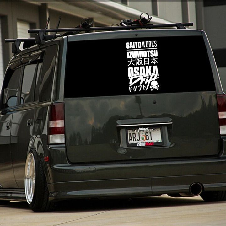 Modern IZUMIOT SU OSA KA Japan Car Sticker Decal JDM for Rear Window Windshield Hood Bumper Auto Vehicle Viny Decor