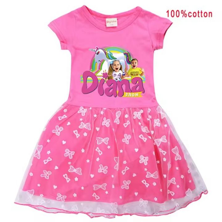 Diana%20and%20Roma%20Show%20Clothes%20Baby%20Girls%20Casual%20Dresses%20Kids%20Cartoon%20Clothes%20Children%20Short%20Sleeve%20Wedding%20Dress%20with%20Small%20Bag%20-%20Image%205